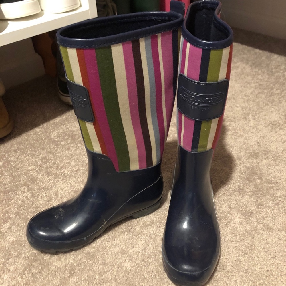 Coach rain boots